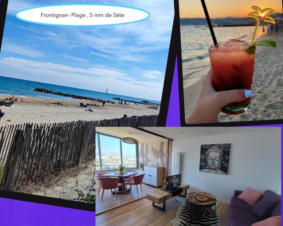 La Perle Bleue, 100 M De La Plage, Parking, Wifi Frontignan Kültér fotó