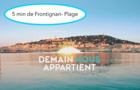 La Perle Bleue, 100 M De La Plage, Parking, Wifi Frontignan Kültér fotó