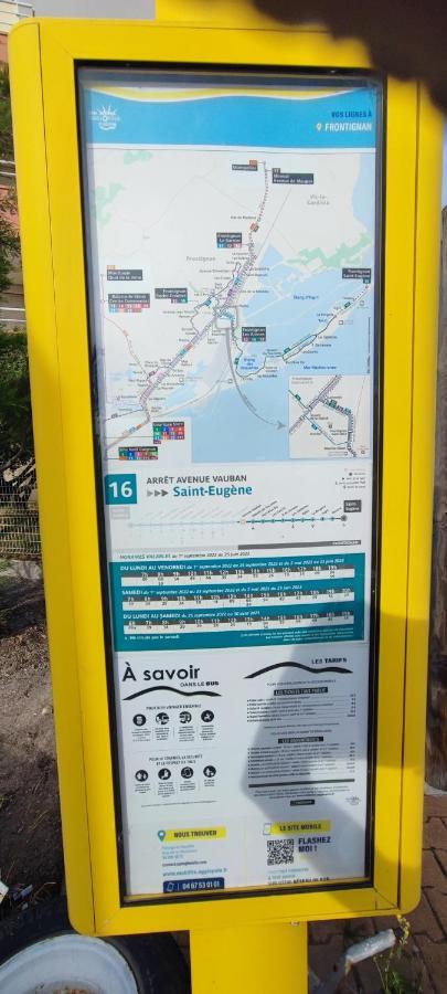 La Perle Bleue, 100 M De La Plage, Parking, Wifi Frontignan Kültér fotó